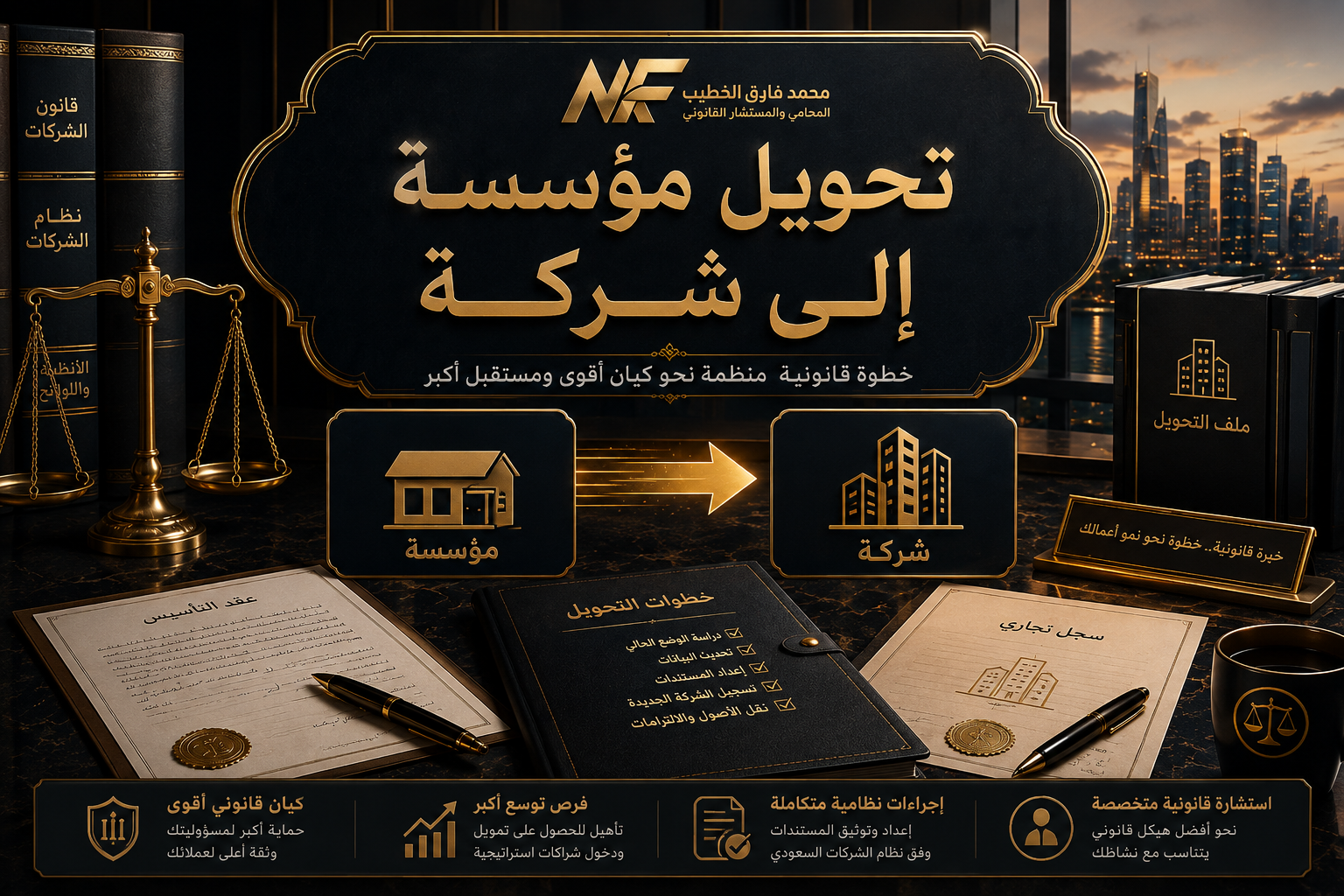 تحويل مؤسسة إلى شركة