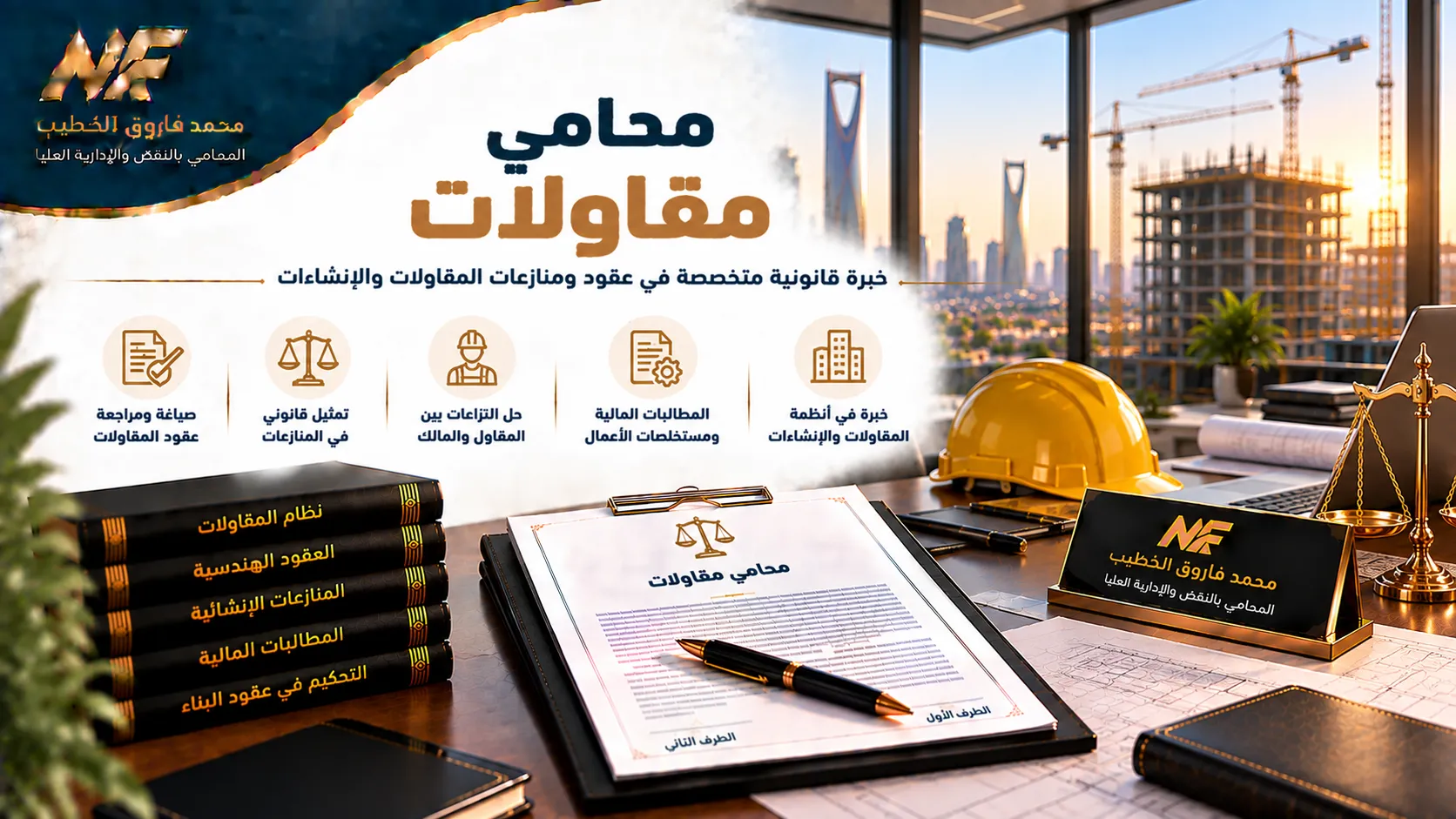 محامي مقاولات في مصر: عقود المقاولات والمطالبات والنزاعات