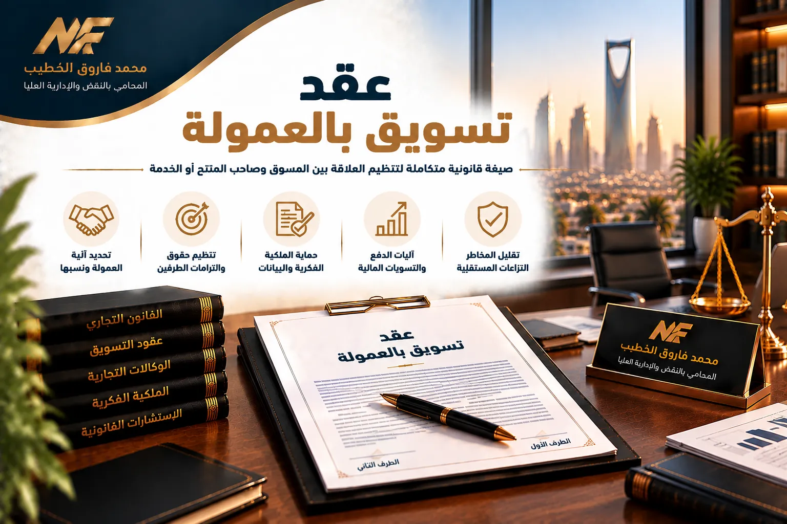عقد تسويق بالعمولة في مصر: الشروط والبنود القانونية
