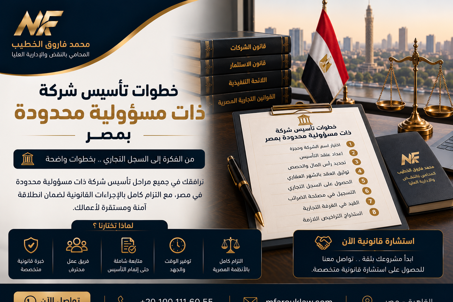 خطوات تأسيس شركة ذات مسؤولية محدودة بمصر بالتفصيل